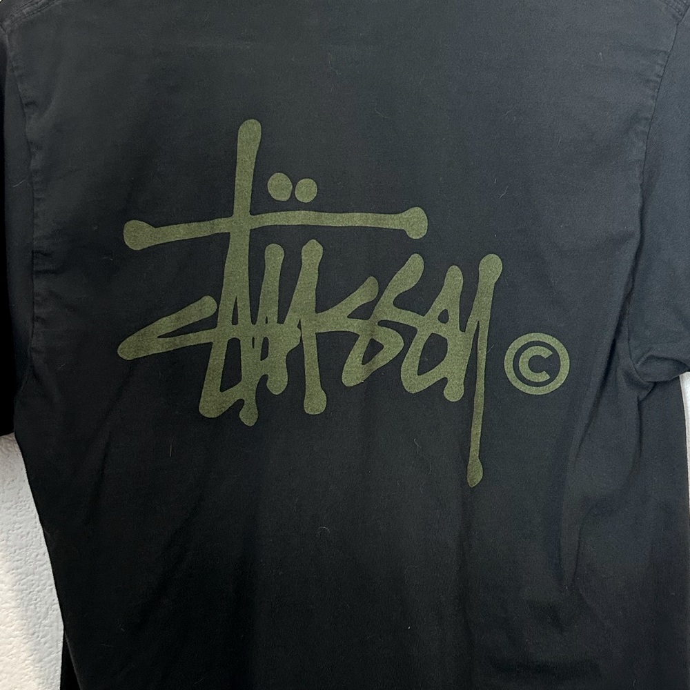 Stussy Black Logo Shirt (Size Small)